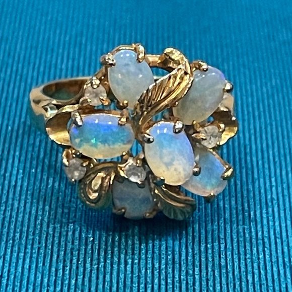 None Jewelry - Australian Purple Lavender Crystal Opal Ring